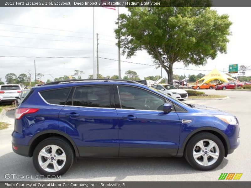 Deep Impact Blue Metallic / Medium Light Stone 2013 Ford Escape SE 1.6L EcoBoost