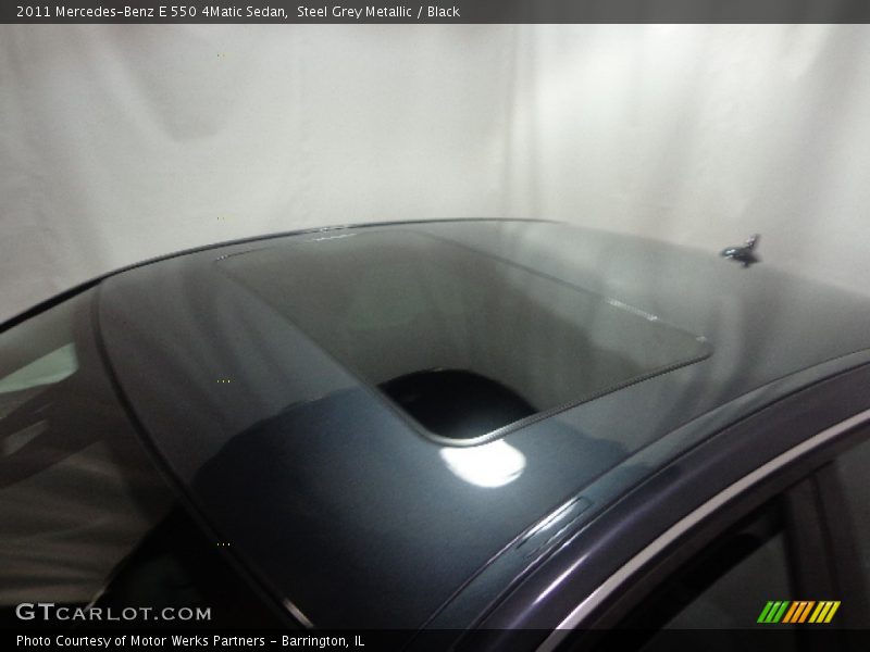 Steel Grey Metallic / Black 2011 Mercedes-Benz E 550 4Matic Sedan