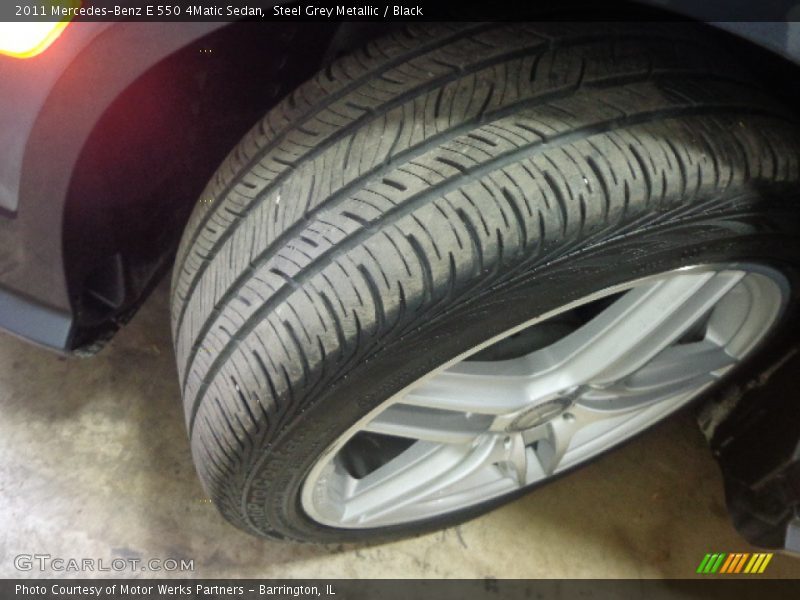 Steel Grey Metallic / Black 2011 Mercedes-Benz E 550 4Matic Sedan