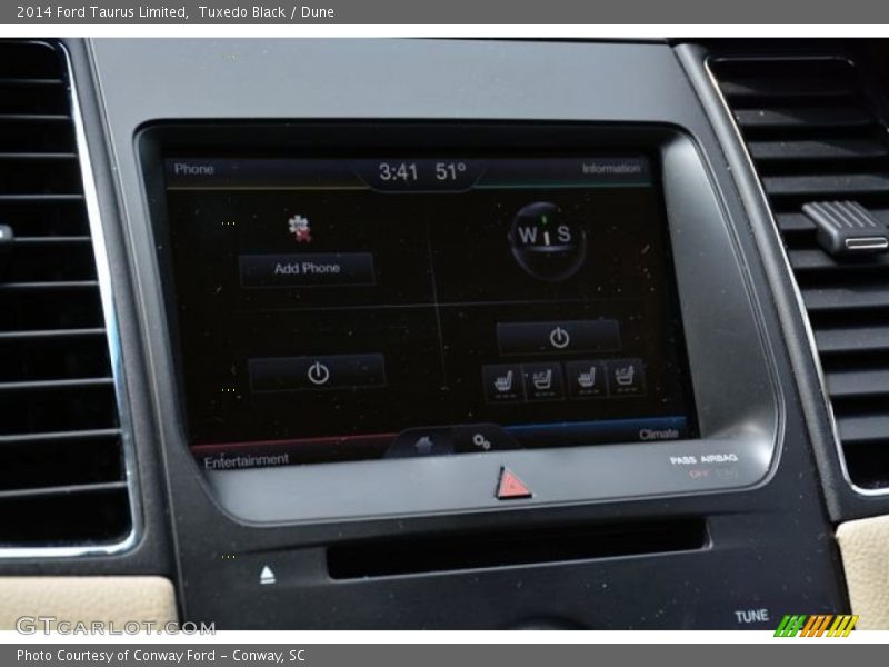 Tuxedo Black / Dune 2014 Ford Taurus Limited