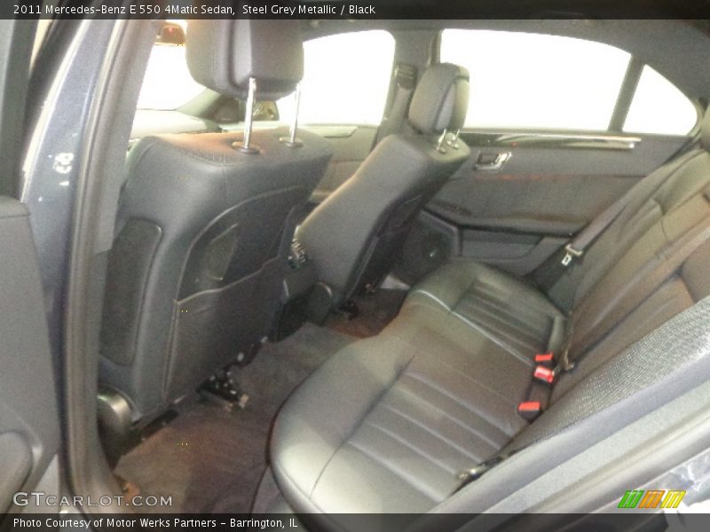 Steel Grey Metallic / Black 2011 Mercedes-Benz E 550 4Matic Sedan
