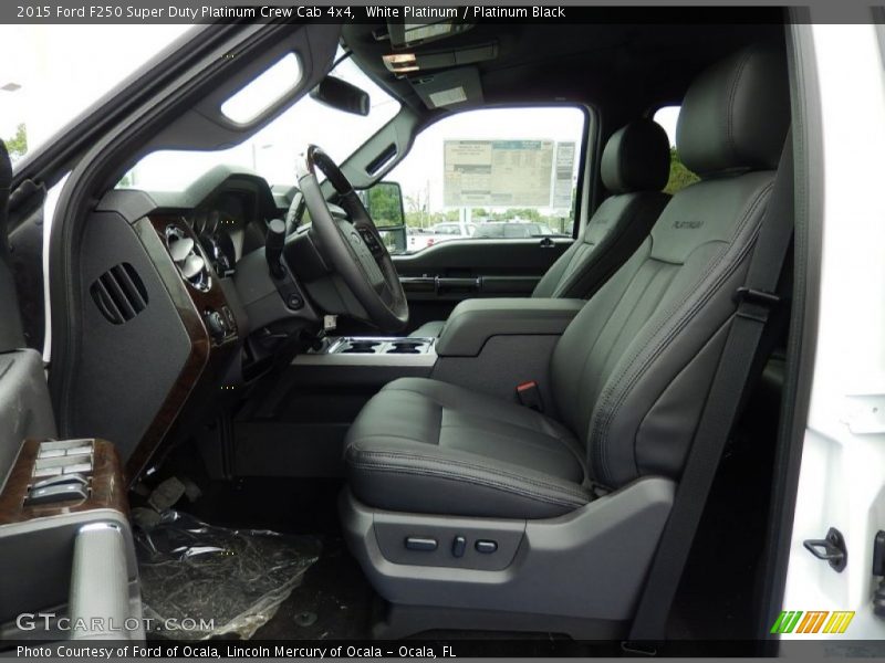  2015 F250 Super Duty Platinum Crew Cab 4x4 Platinum Black Interior
