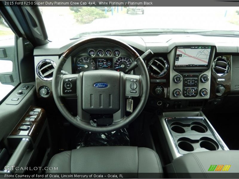 Dashboard of 2015 F250 Super Duty Platinum Crew Cab 4x4