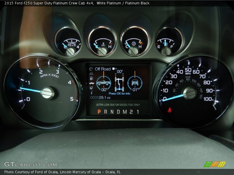  2015 F250 Super Duty Platinum Crew Cab 4x4 Platinum Crew Cab 4x4 Gauges
