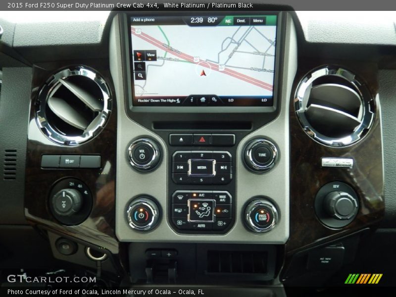 Controls of 2015 F250 Super Duty Platinum Crew Cab 4x4