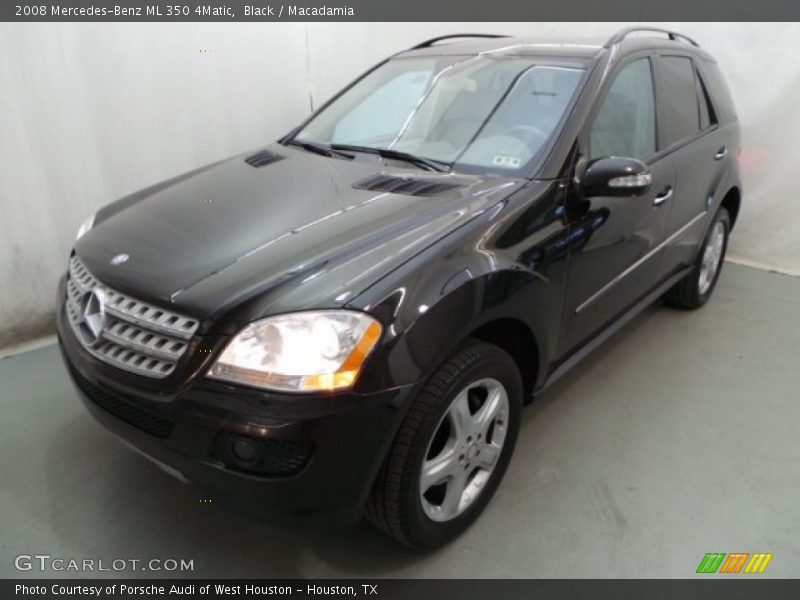 Black / Macadamia 2008 Mercedes-Benz ML 350 4Matic