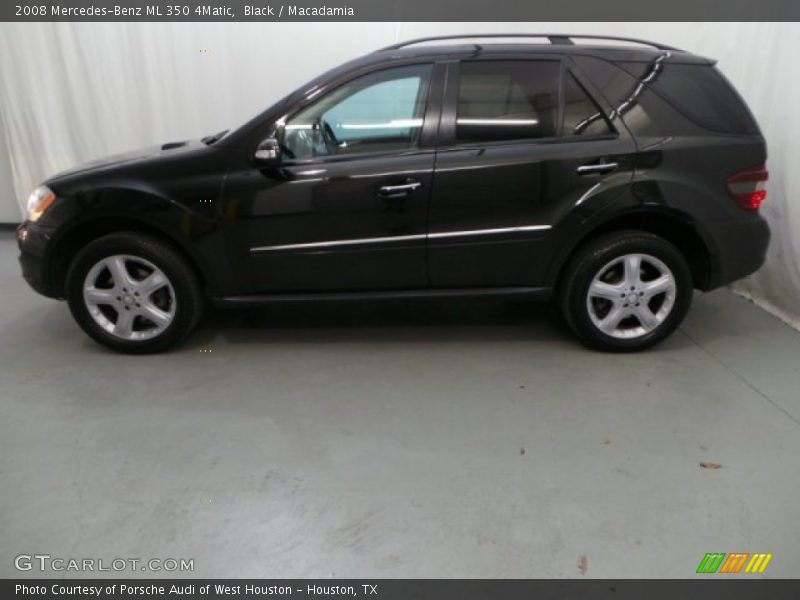 Black / Macadamia 2008 Mercedes-Benz ML 350 4Matic