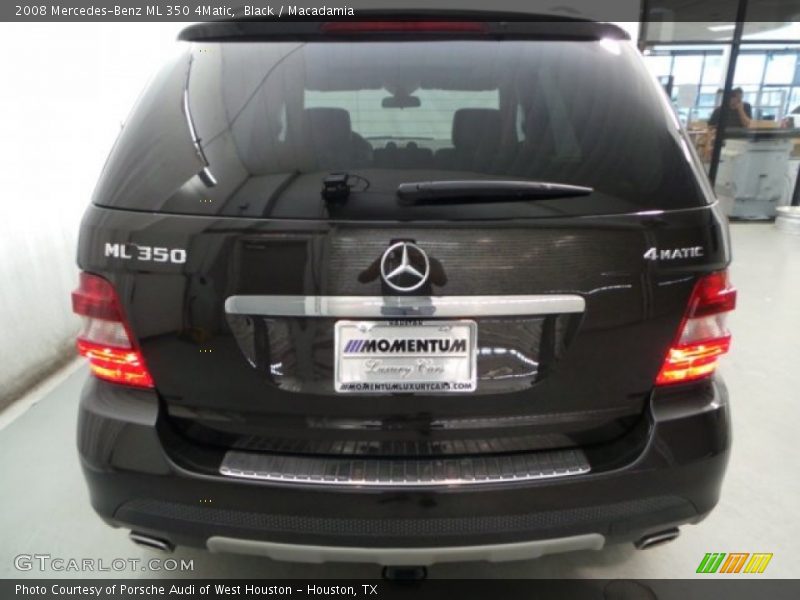 Black / Macadamia 2008 Mercedes-Benz ML 350 4Matic
