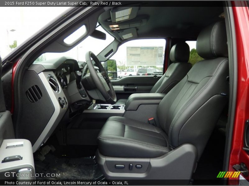 Front Seat of 2015 F250 Super Duty Lariat Super Cab
