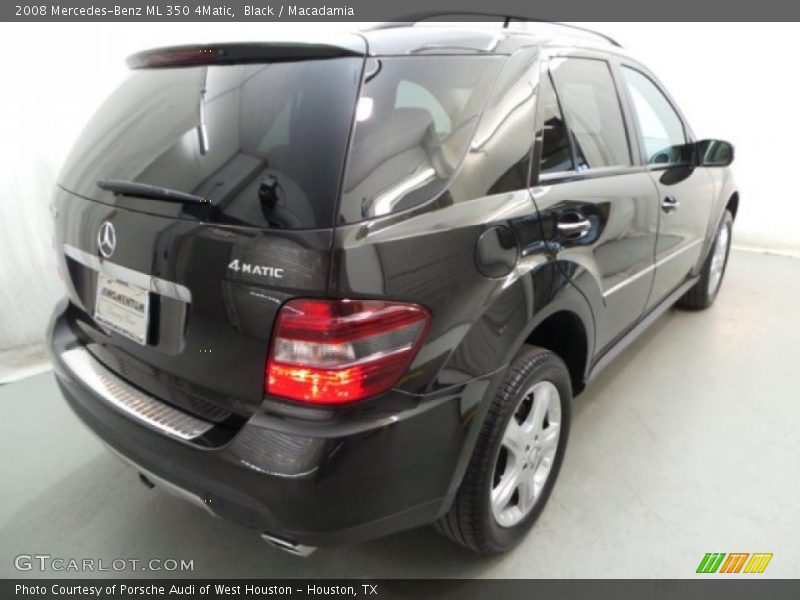 Black / Macadamia 2008 Mercedes-Benz ML 350 4Matic