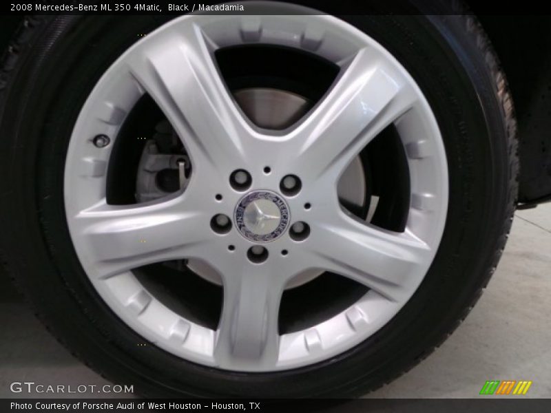 Black / Macadamia 2008 Mercedes-Benz ML 350 4Matic