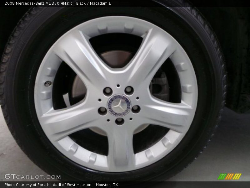 Black / Macadamia 2008 Mercedes-Benz ML 350 4Matic