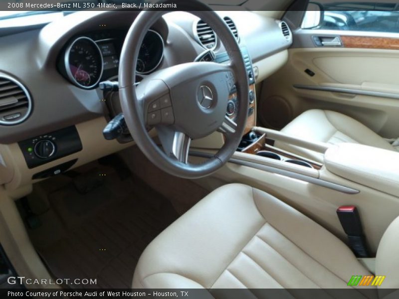 Black / Macadamia 2008 Mercedes-Benz ML 350 4Matic