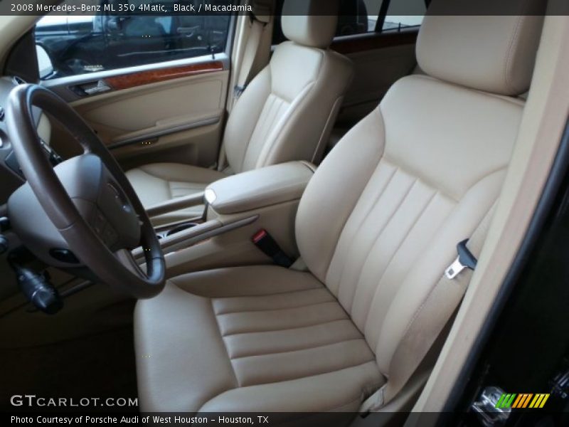 Black / Macadamia 2008 Mercedes-Benz ML 350 4Matic