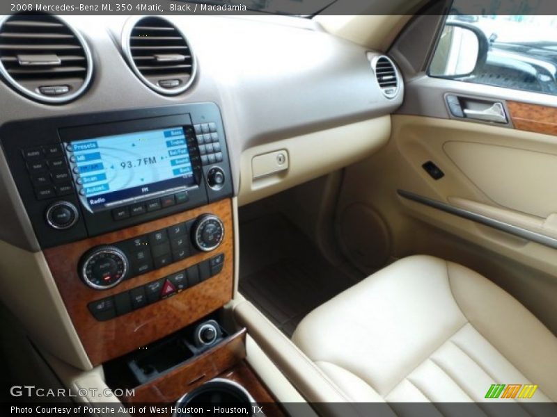 Black / Macadamia 2008 Mercedes-Benz ML 350 4Matic