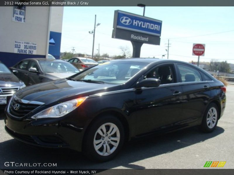 Midnight Black / Gray 2012 Hyundai Sonata GLS