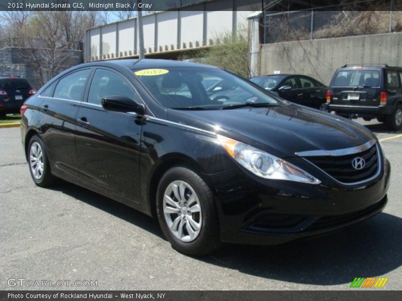 Midnight Black / Gray 2012 Hyundai Sonata GLS