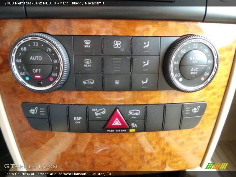 Black / Macadamia 2008 Mercedes-Benz ML 350 4Matic