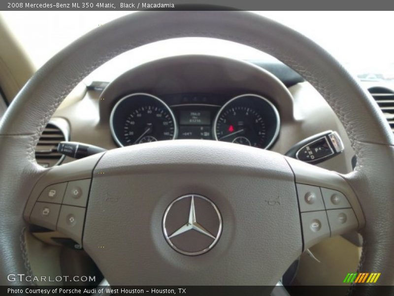 Black / Macadamia 2008 Mercedes-Benz ML 350 4Matic