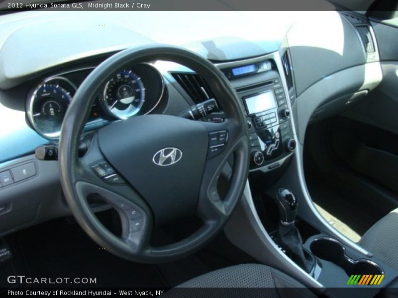 Midnight Black / Gray 2012 Hyundai Sonata GLS