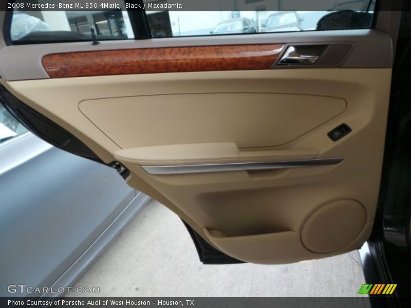 Black / Macadamia 2008 Mercedes-Benz ML 350 4Matic