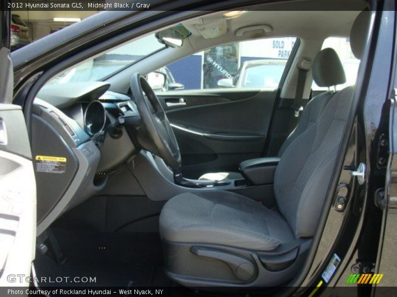 Midnight Black / Gray 2012 Hyundai Sonata GLS