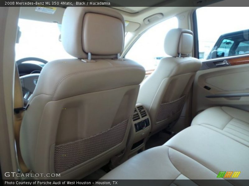 Black / Macadamia 2008 Mercedes-Benz ML 350 4Matic