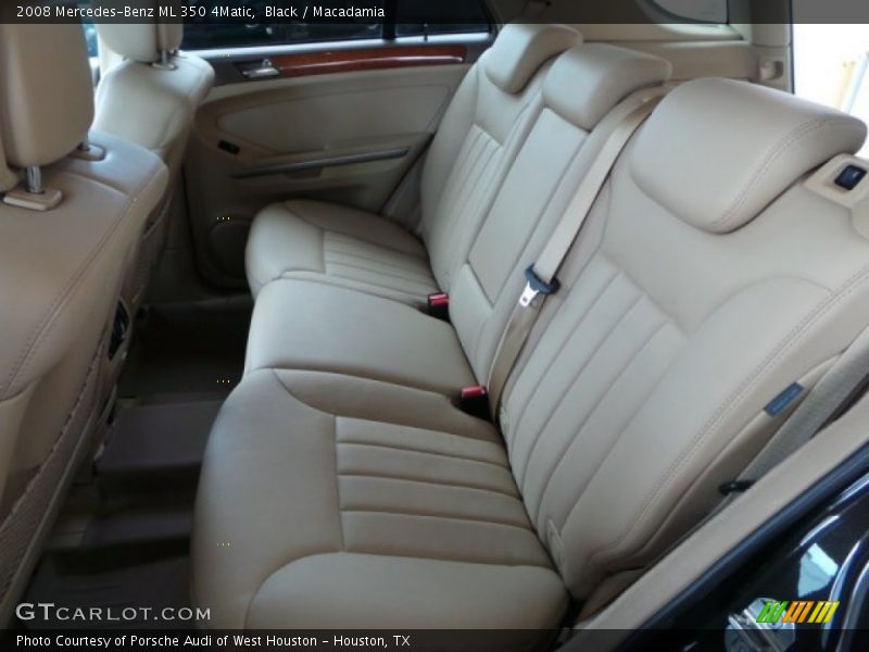 Black / Macadamia 2008 Mercedes-Benz ML 350 4Matic