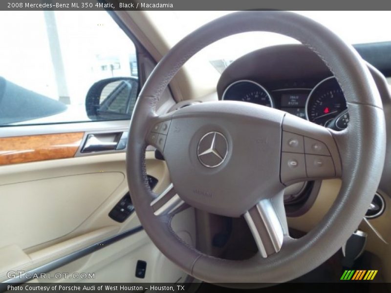 Black / Macadamia 2008 Mercedes-Benz ML 350 4Matic