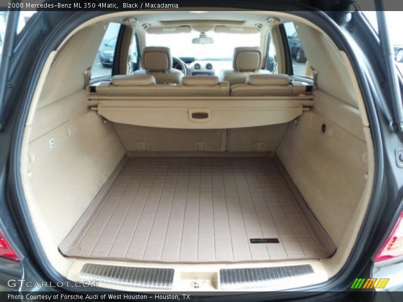 Black / Macadamia 2008 Mercedes-Benz ML 350 4Matic