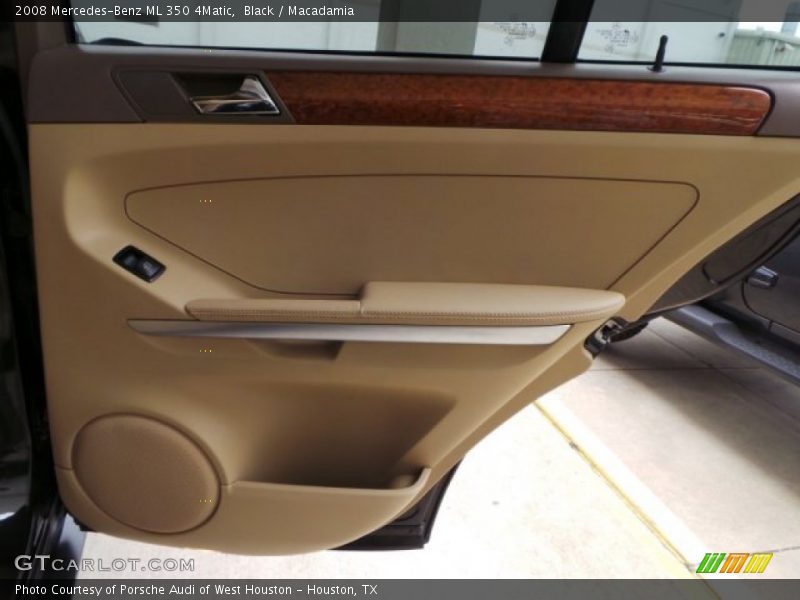 Black / Macadamia 2008 Mercedes-Benz ML 350 4Matic
