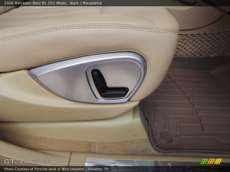 Black / Macadamia 2008 Mercedes-Benz ML 350 4Matic