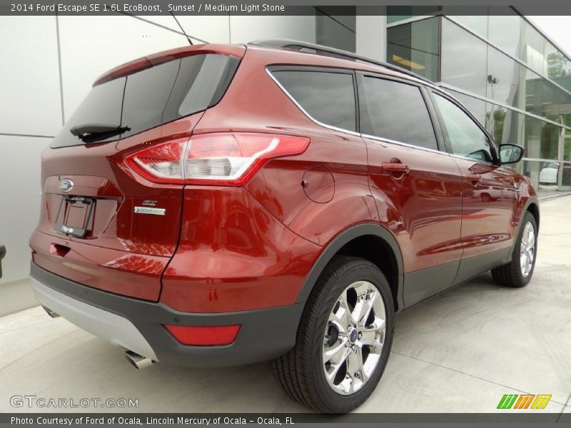 Sunset / Medium Light Stone 2014 Ford Escape SE 1.6L EcoBoost