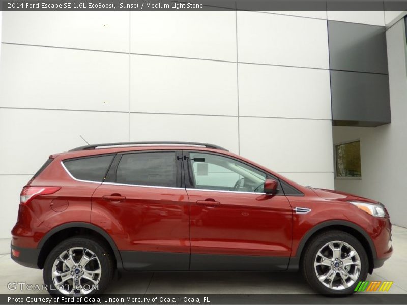 Sunset / Medium Light Stone 2014 Ford Escape SE 1.6L EcoBoost