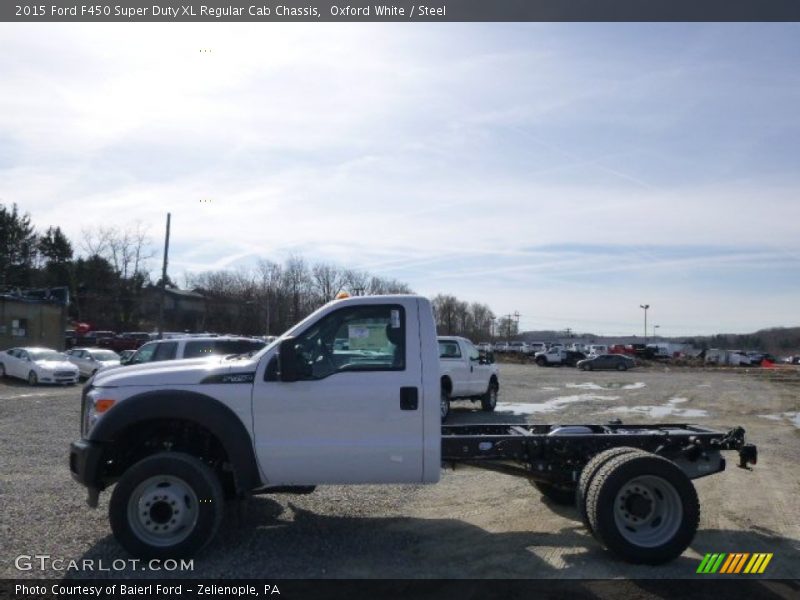 Oxford White / Steel 2015 Ford F450 Super Duty XL Regular Cab Chassis