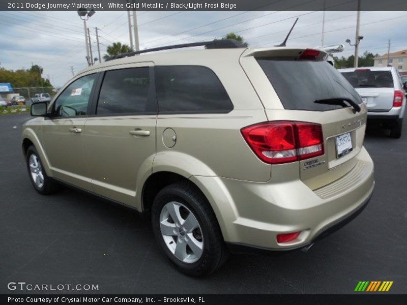 White Gold Metallic / Black/Light Frost Beige 2011 Dodge Journey Mainstreet