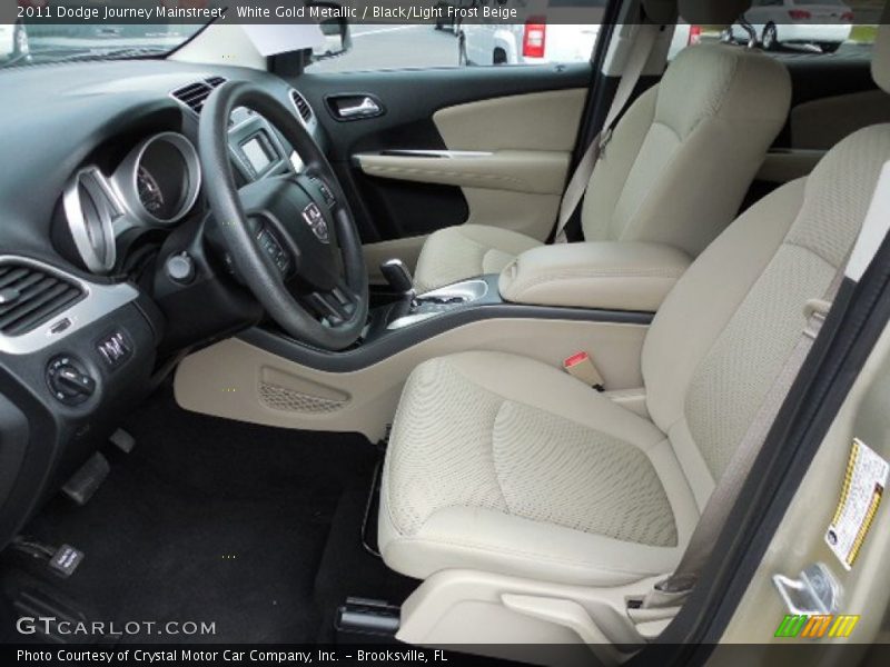 White Gold Metallic / Black/Light Frost Beige 2011 Dodge Journey Mainstreet