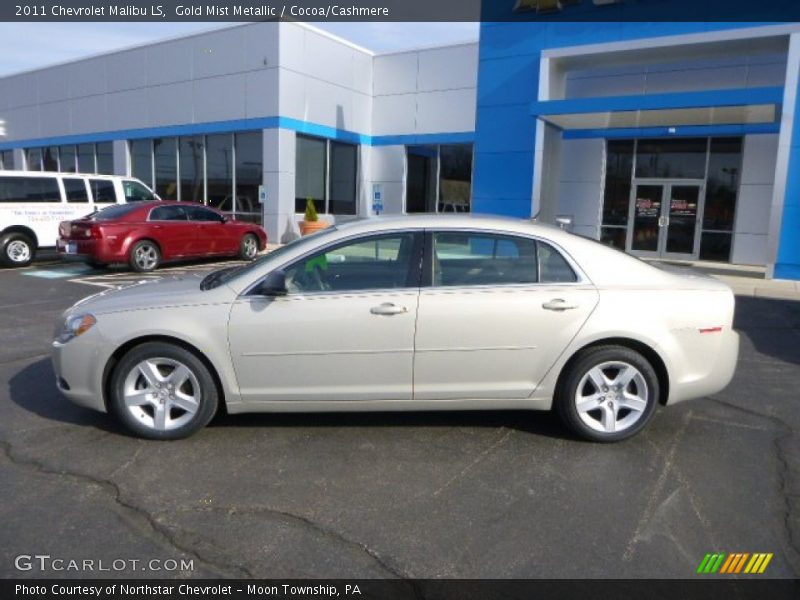 Gold Mist Metallic / Cocoa/Cashmere 2011 Chevrolet Malibu LS