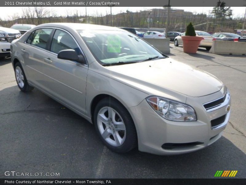 Gold Mist Metallic / Cocoa/Cashmere 2011 Chevrolet Malibu LS