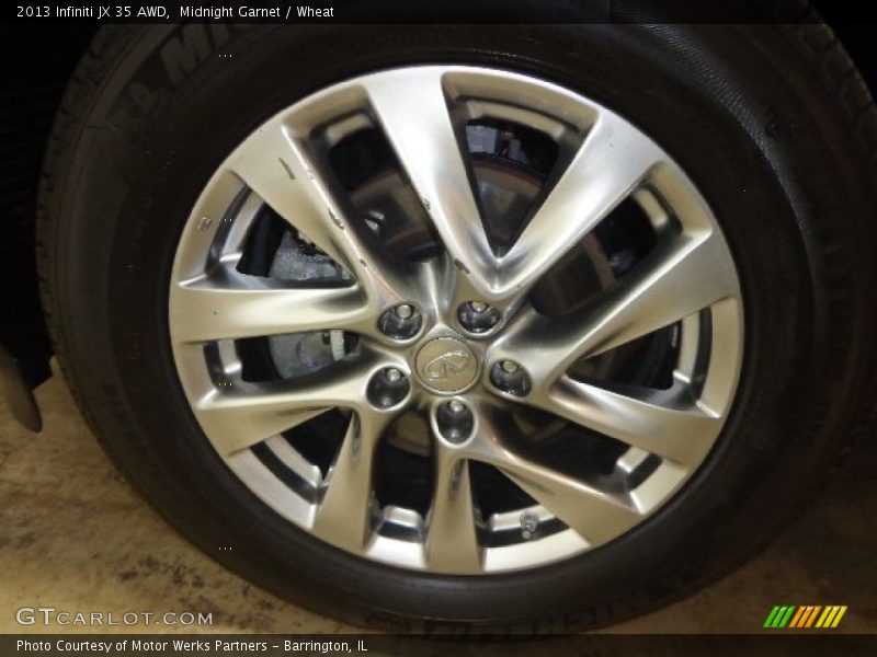 Midnight Garnet / Wheat 2013 Infiniti JX 35 AWD