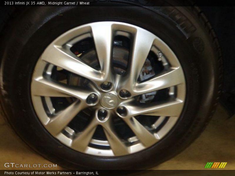 Midnight Garnet / Wheat 2013 Infiniti JX 35 AWD