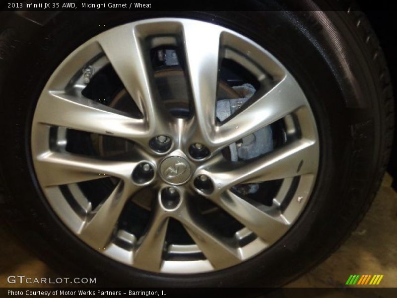 Midnight Garnet / Wheat 2013 Infiniti JX 35 AWD