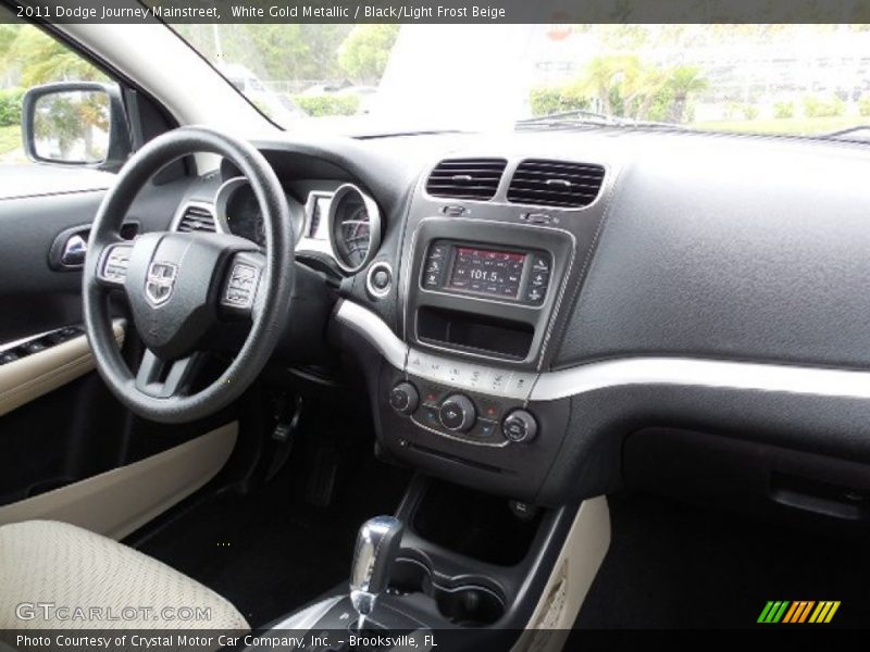 White Gold Metallic / Black/Light Frost Beige 2011 Dodge Journey Mainstreet