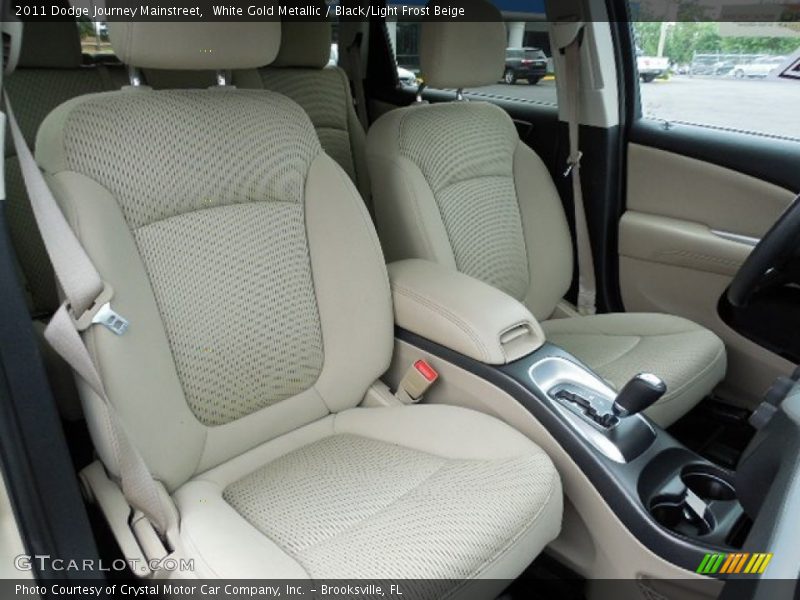 White Gold Metallic / Black/Light Frost Beige 2011 Dodge Journey Mainstreet