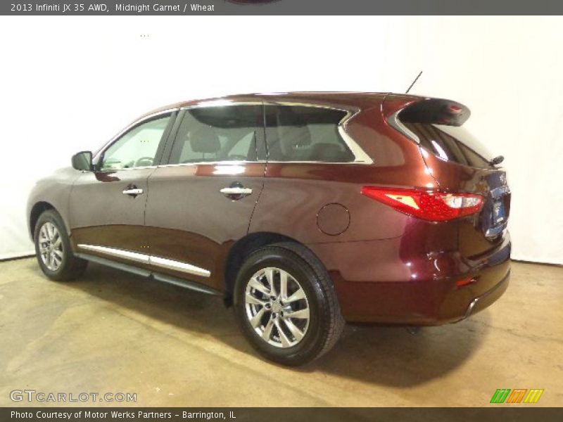 Midnight Garnet / Wheat 2013 Infiniti JX 35 AWD