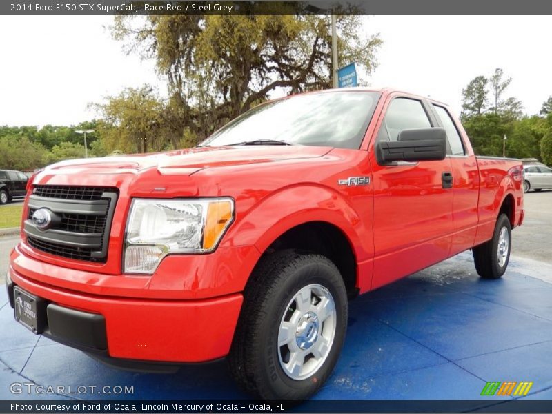 Race Red / Steel Grey 2014 Ford F150 STX SuperCab