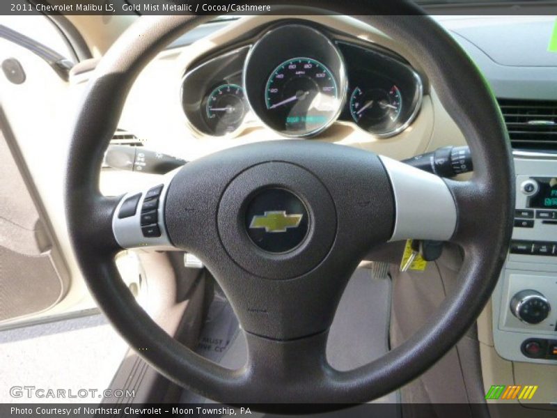 Gold Mist Metallic / Cocoa/Cashmere 2011 Chevrolet Malibu LS