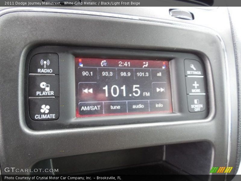 White Gold Metallic / Black/Light Frost Beige 2011 Dodge Journey Mainstreet