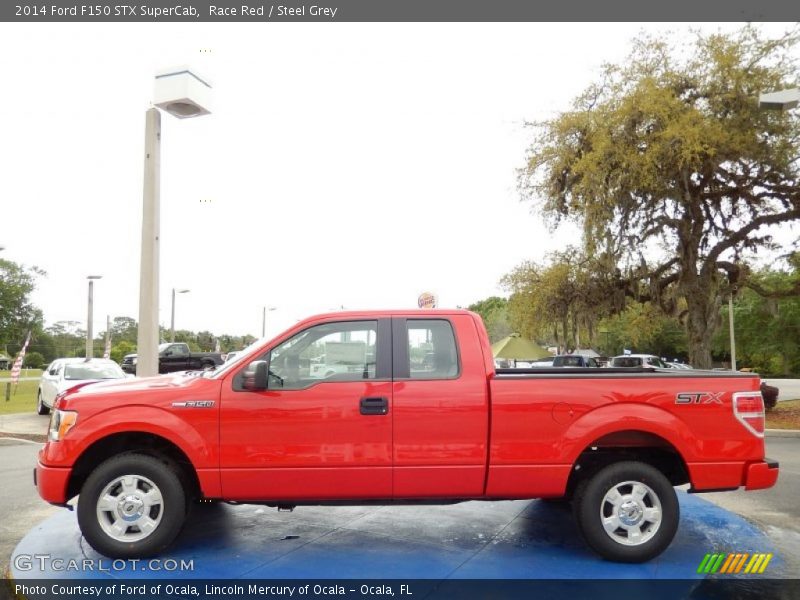 Race Red / Steel Grey 2014 Ford F150 STX SuperCab