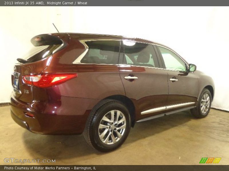 Midnight Garnet / Wheat 2013 Infiniti JX 35 AWD